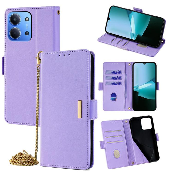 Funda de cuero para teléfono con cadena cruzada, For Redmi A7 Pro 4G / 5G 171mm / Poco C85x, For Redmi Turbo 5 Max / Poco X8 Pro Max 5G, For Redmi Turbo 5 / Poco X8 Pro 5G, For Redmi K90 Pro Max / Poco F8 Ultra, For Redmi K90 / Poco F8 Pro             ...