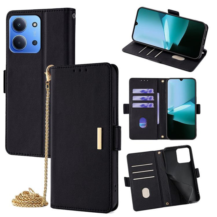 Funda de cuero para teléfono con cadena cruzada, For Redmi A7 Pro 4G / 5G 171mm / Poco C85x, For Redmi Turbo 5 Max / Poco X8 Pro Max 5G, For Redmi Turbo 5 / Poco X8 Pro 5G, For Redmi K90 Pro Max / Poco F8 Ultra, For Redmi K90 / Poco F8 Pro             ...
