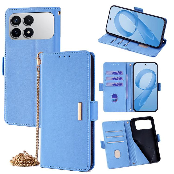 Funda de cuero para teléfono con cadena cruzada, For Redmi A7 Pro 4G / 5G 171mm / Poco C85x, For Redmi Turbo 5 Max / Poco X8 Pro Max 5G, For Redmi Turbo 5 / Poco X8 Pro 5G, For Redmi K90 Pro Max / Poco F8 Ultra, For Redmi K90 / Poco F8 Pro             ...
