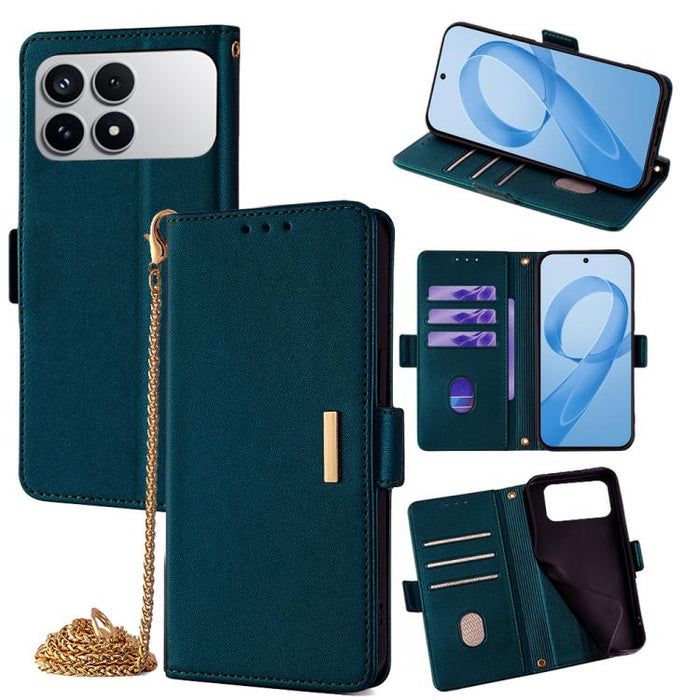 Funda de cuero para teléfono con cadena cruzada, For Redmi A7 Pro 4G / 5G 171mm / Poco C85x, For Redmi Turbo 5 Max / Poco X8 Pro Max 5G, For Redmi Turbo 5 / Poco X8 Pro 5G, For Redmi K90 Pro Max / Poco F8 Ultra, For Redmi K90 / Poco F8 Pro             ...