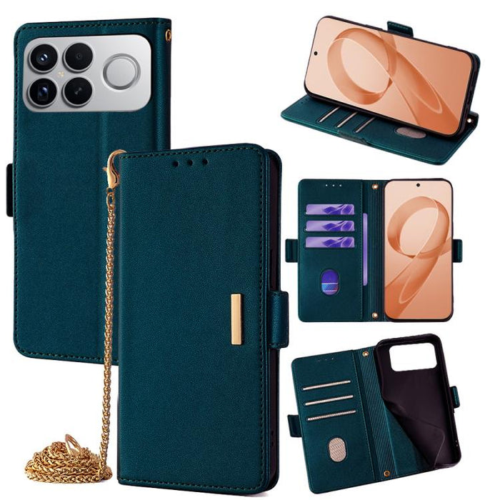 Funda de cuero para teléfono con cadena cruzada, For Redmi A7 Pro 4G / 5G 171mm / Poco C85x, For Redmi Turbo 5 Max / Poco X8 Pro Max 5G, For Redmi Turbo 5 / Poco X8 Pro 5G, For Redmi K90 Pro Max / Poco F8 Ultra, For Redmi K90 / Poco F8 Pro             ...