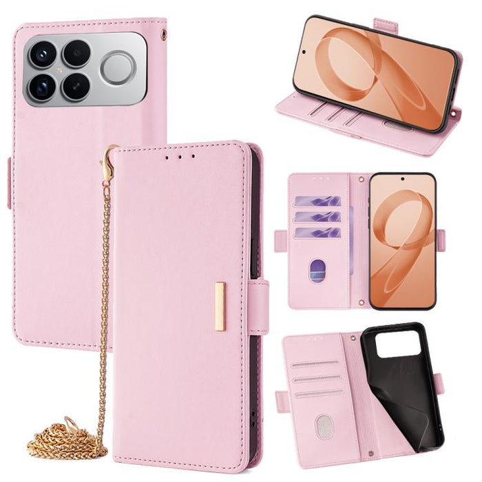 Funda de cuero para teléfono con cadena cruzada, For Redmi A7 Pro 4G / 5G 171mm / Poco C85x, For Redmi Turbo 5 Max / Poco X8 Pro Max 5G, For Redmi Turbo 5 / Poco X8 Pro 5G, For Redmi K90 Pro Max / Poco F8 Ultra, For Redmi K90 / Poco F8 Pro             ...