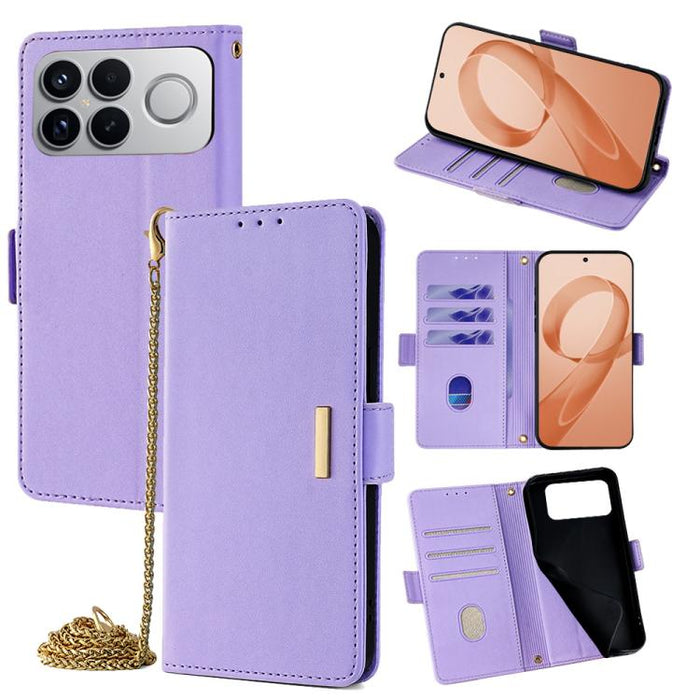 Funda de cuero para teléfono con cadena cruzada, For Redmi A7 Pro 4G / 5G 171mm / Poco C85x, For Redmi Turbo 5 Max / Poco X8 Pro Max 5G, For Redmi Turbo 5 / Poco X8 Pro 5G, For Redmi K90 Pro Max / Poco F8 Ultra, For Redmi K90 / Poco F8 Pro             ...