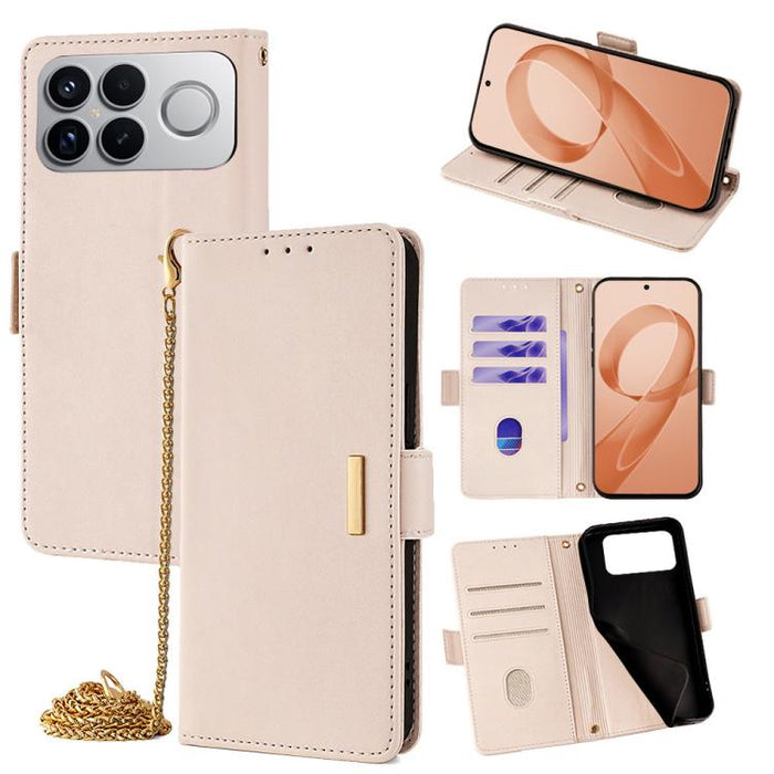 Funda de cuero para teléfono con cadena cruzada, For Redmi A7 Pro 4G / 5G 171mm / Poco C85x, For Redmi Turbo 5 Max / Poco X8 Pro Max 5G, For Redmi Turbo 5 / Poco X8 Pro 5G, For Redmi K90 Pro Max / Poco F8 Ultra, For Redmi K90 / Poco F8 Pro             ...