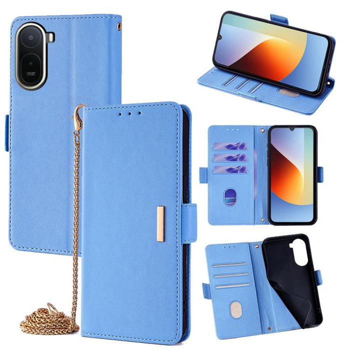 Funda de cuero para teléfono con cadena cruzada, For Redmi A7 Pro 4G / 5G 171mm / Poco C85x, For Redmi Turbo 5 Max / Poco X8 Pro Max 5G, For Redmi Turbo 5 / Poco X8 Pro 5G, For Redmi K90 Pro Max / Poco F8 Ultra, For Redmi K90 / Poco F8 Pro             ...