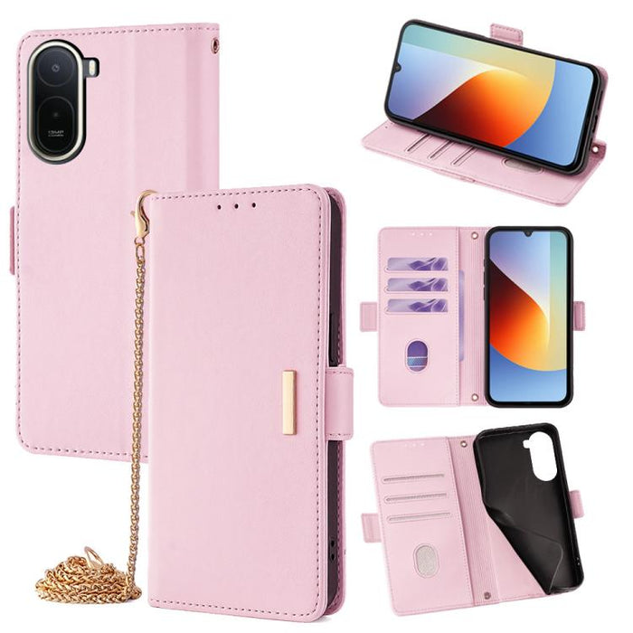 Funda de cuero para teléfono con cadena cruzada, For Redmi A7 Pro 4G / 5G 171mm / Poco C85x, For Redmi Turbo 5 Max / Poco X8 Pro Max 5G, For Redmi Turbo 5 / Poco X8 Pro 5G, For Redmi K90 Pro Max / Poco F8 Ultra, For Redmi K90 / Poco F8 Pro             ...