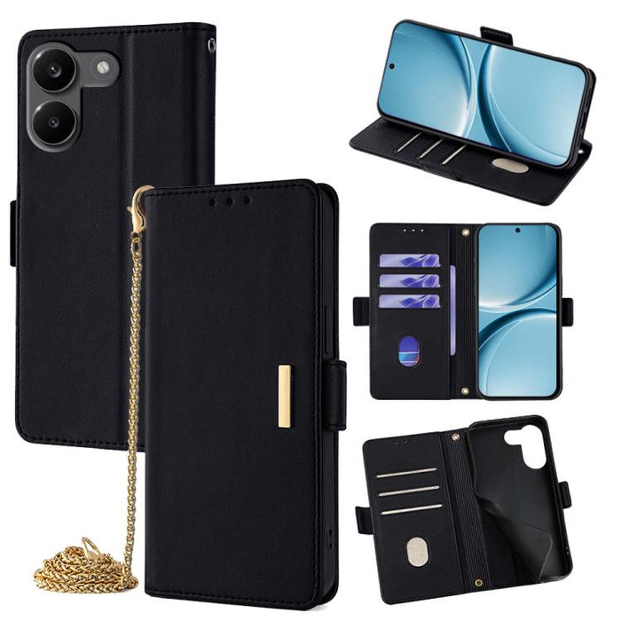 Funda de cuero para teléfono con cadena cruzada, For Redmi A7 Pro 4G / 5G 171mm / Poco C85x, For Redmi Turbo 5 Max / Poco X8 Pro Max 5G, For Redmi Turbo 5 / Poco X8 Pro 5G, For Redmi K90 Pro Max / Poco F8 Ultra, For Redmi K90 / Poco F8 Pro             ...
