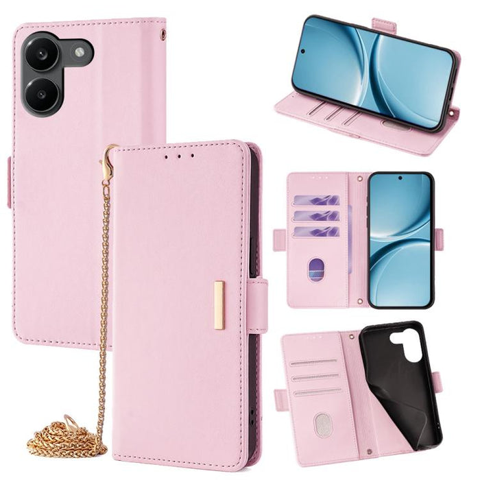 Funda de cuero para teléfono con cadena cruzada, For Redmi A7 Pro 4G / 5G 171mm / Poco C85x, For Redmi Turbo 5 Max / Poco X8 Pro Max 5G, For Redmi Turbo 5 / Poco X8 Pro 5G, For Redmi K90 Pro Max / Poco F8 Ultra, For Redmi K90 / Poco F8 Pro             ...