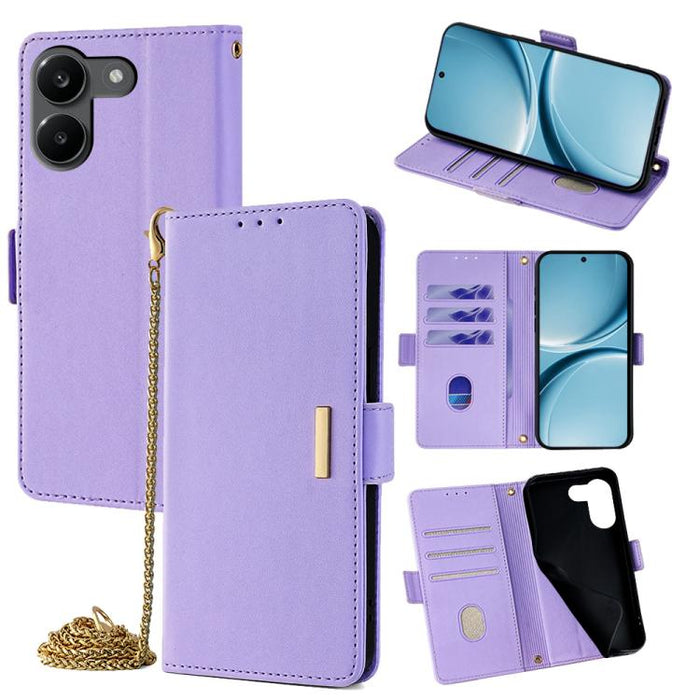 Funda de cuero para teléfono con cadena cruzada, For Redmi A7 Pro 4G / 5G 171mm / Poco C85x, For Redmi Turbo 5 Max / Poco X8 Pro Max 5G, For Redmi Turbo 5 / Poco X8 Pro 5G, For Redmi K90 Pro Max / Poco F8 Ultra, For Redmi K90 / Poco F8 Pro             ...