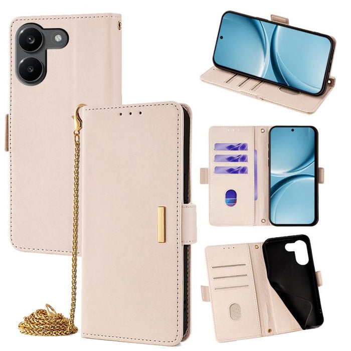 Funda de cuero para teléfono con cadena cruzada, For Redmi A7 Pro 4G / 5G 171mm / Poco C85x, For Redmi Turbo 5 Max / Poco X8 Pro Max 5G, For Redmi Turbo 5 / Poco X8 Pro 5G, For Redmi K90 Pro Max / Poco F8 Ultra, For Redmi K90 / Poco F8 Pro             ...