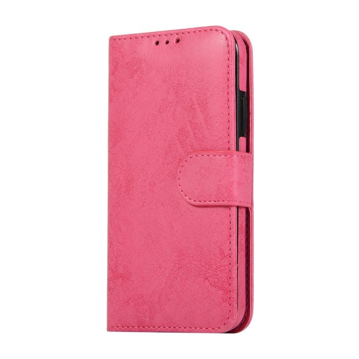 KLT888-2 Retro 2 en 1 Flip horizontal magnético desmontable TPU + Funda de cuero PU con soporte y ranuras para tarjetas y marco de fotos y billetera
