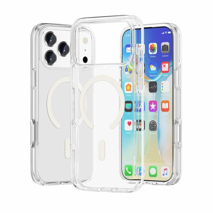 Terminator Style Glitter Powder MagSafe Magnetic Phone Case, For iPhone 17 Pro Max, For iPhone 17 Pro, For iPhone 17, For iPhone Air