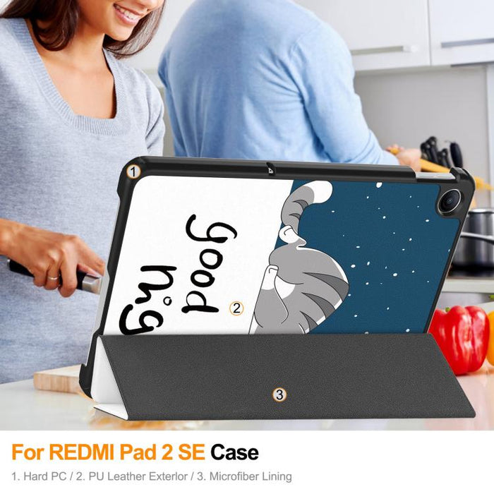 Funda de cuero plegable Custer para tablet inteligente, For Xiaomi Redmi Pad 2 SE 9.7 2026, For Xiaomi Redmi Pad 2