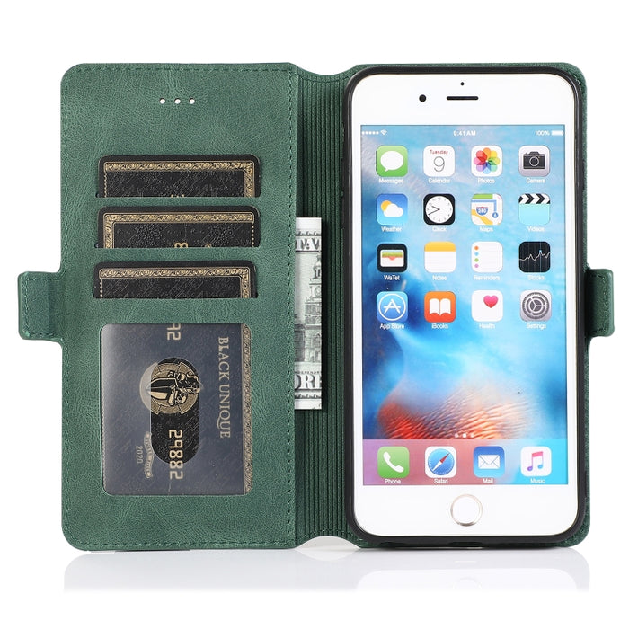 Cierre de cierre magnético retro Estuche de cuero con tapa horizontal con soporte y ranuras para tarjetas y marco de fotos y billetera, For iPhone 6, For iPhone 6 Plus, For iPhone SE 2022 / SE 2020 / 8 / 7, For iPhone 8 Plus / 7 Plus, For iPhone 11    ...