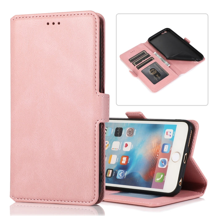 Cierre de cierre magnético retro Estuche de cuero con tapa horizontal con soporte y ranuras para tarjetas y marco de fotos y billetera, For iPhone 6, For iPhone 6 Plus, For iPhone SE 2022 / SE 2020 / 8 / 7, For iPhone 8 Plus / 7 Plus, For iPhone 11    ...