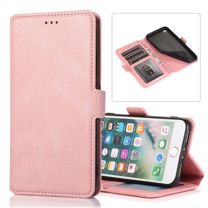Cierre de cierre magnético retro Estuche de cuero con tapa horizontal con soporte y ranuras para tarjetas y marco de fotos y billetera, For iPhone 6, For iPhone 6 Plus, For iPhone SE 2022 / SE 2020 / 8 / 7, For iPhone 8 Plus / 7 Plus, For iPhone 11    ...