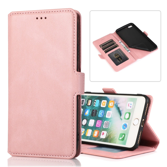 Cierre de cierre magnético retro Estuche de cuero con tapa horizontal con soporte y ranuras para tarjetas y marco de fotos y billetera, For iPhone 6, For iPhone 6 Plus, For iPhone SE 2022 / SE 2020 / 8 / 7, For iPhone 8 Plus / 7 Plus, For iPhone 11    ...