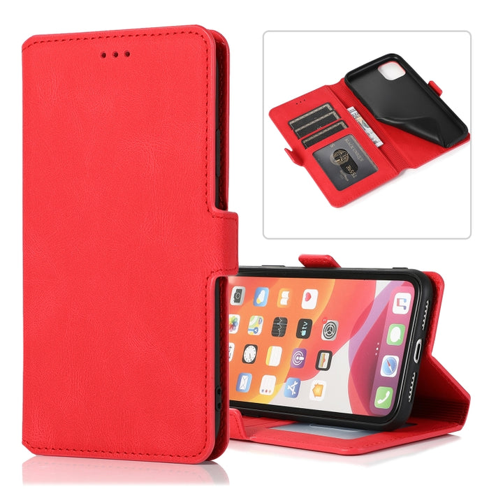 Cierre de cierre magnético retro Estuche de cuero con tapa horizontal con soporte y ranuras para tarjetas y marco de fotos y billetera, For iPhone 6, For iPhone 6 Plus, For iPhone SE 2022 / SE 2020 / 8 / 7, For iPhone 8 Plus / 7 Plus, For iPhone 11    ...
