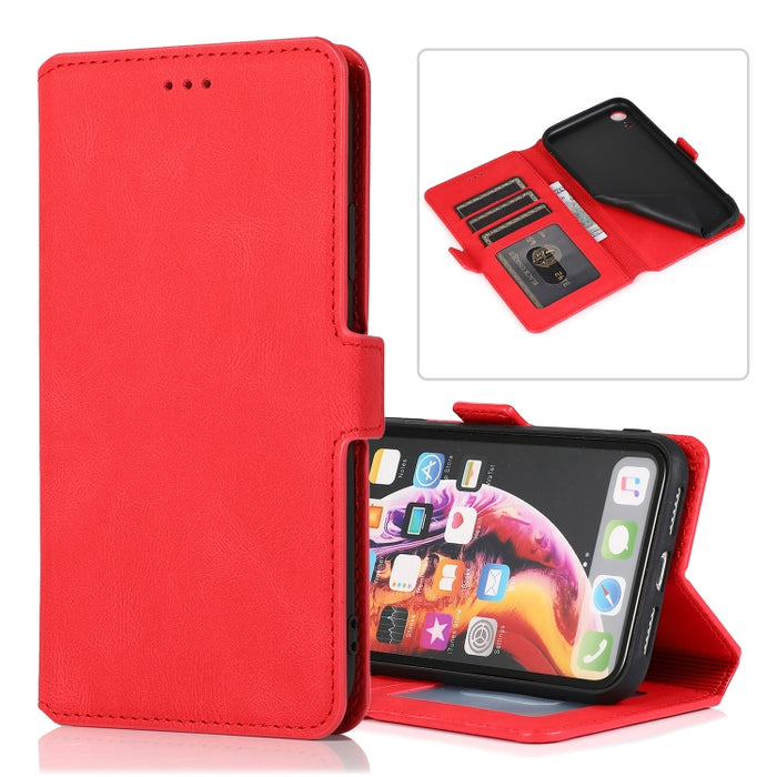Cierre de cierre magnético retro Estuche de cuero con tapa horizontal con soporte y ranuras para tarjetas y marco de fotos y billetera, For iPhone 6, For iPhone 6 Plus, For iPhone SE 2022 / SE 2020 / 8 / 7, For iPhone 8 Plus / 7 Plus, For iPhone 11    ...