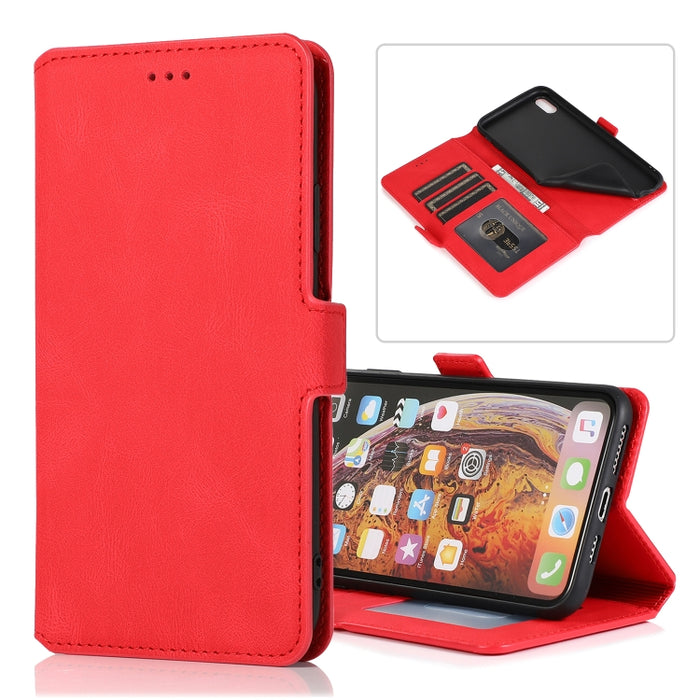 Cierre de cierre magnético retro Estuche de cuero con tapa horizontal con soporte y ranuras para tarjetas y marco de fotos y billetera, For iPhone 6, For iPhone 6 Plus, For iPhone SE 2022 / SE 2020 / 8 / 7, For iPhone 8 Plus / 7 Plus, For iPhone 11    ...