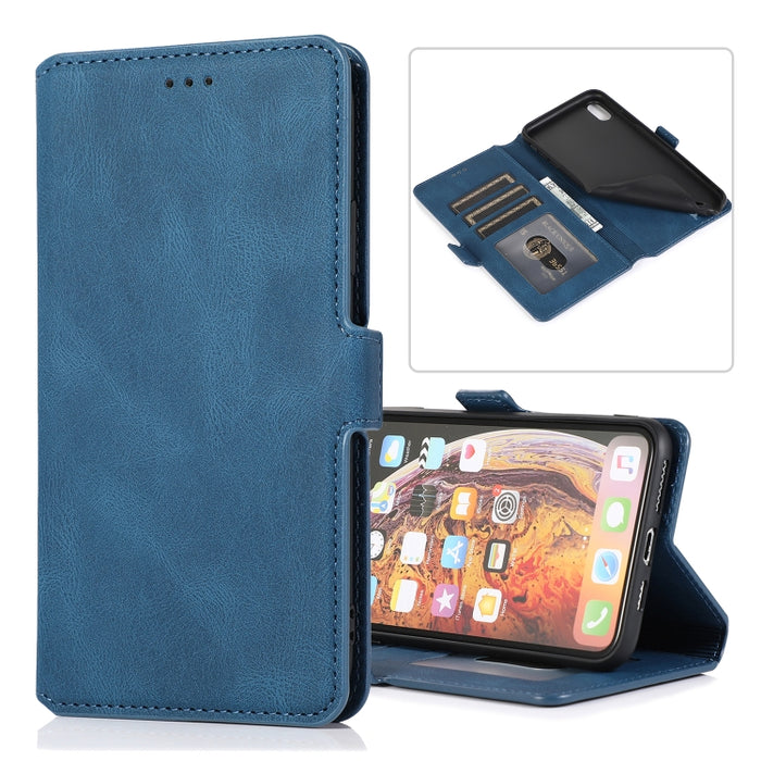 Cierre de cierre magnético retro Estuche de cuero con tapa horizontal con soporte y ranuras para tarjetas y marco de fotos y billetera, For iPhone 6, For iPhone 6 Plus, For iPhone SE 2022 / SE 2020 / 8 / 7, For iPhone 8 Plus / 7 Plus, For iPhone 11    ...