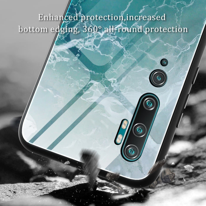 Estuche protector de vidrio con patrón de mármol, For Xiaomi Mi Note 10, For Xiaomi Mi CC9 / A3 Lite, For Xiaomi Redmi 9A, For Xiaomi Redmi K20 / K20 Pro / Mi 9T, For Xiaomi Redmi Note 9, For Xiaomi Redmi Note 9S / Note 9 Pro, For Xiaomi Redmi Note 8 P...