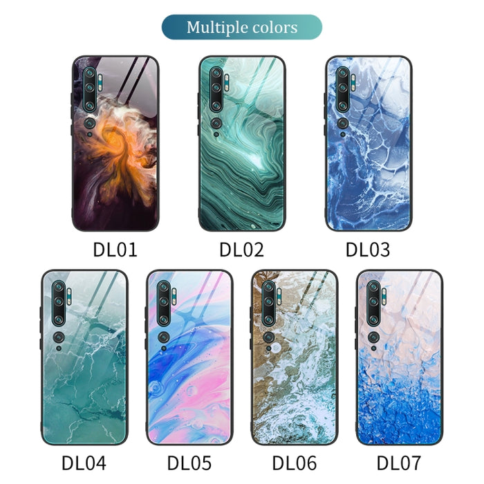 Estuche protector de vidrio con patrón de mármol, For Xiaomi Mi Note 10, For Xiaomi Mi CC9 / A3 Lite, For Xiaomi Redmi 9A, For Xiaomi Redmi K20 / K20 Pro / Mi 9T, For Xiaomi Redmi Note 9, For Xiaomi Redmi Note 9S / Note 9 Pro, For Xiaomi Redmi Note 8 P...