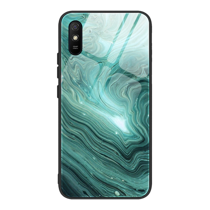 Estuche protector de vidrio con patrón de mármol, For Xiaomi Mi Note 10, For Xiaomi Mi CC9 / A3 Lite, For Xiaomi Redmi 9A, For Xiaomi Redmi K20 / K20 Pro / Mi 9T, For Xiaomi Redmi Note 9, For Xiaomi Redmi Note 9S / Note 9 Pro, For Xiaomi Redmi Note 8 P...
