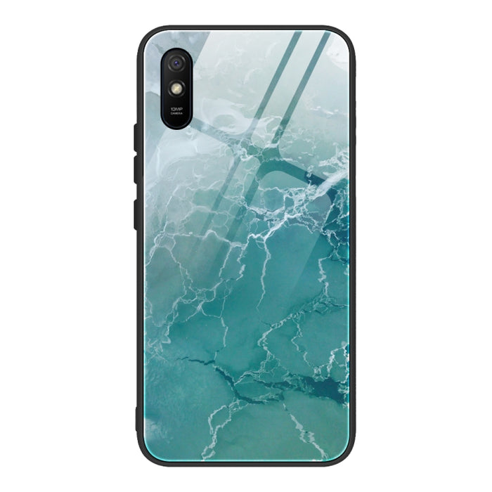 Estuche protector de vidrio con patrón de mármol, For Xiaomi Mi Note 10, For Xiaomi Mi CC9 / A3 Lite, For Xiaomi Redmi 9A, For Xiaomi Redmi K20 / K20 Pro / Mi 9T, For Xiaomi Redmi Note 9, For Xiaomi Redmi Note 9S / Note 9 Pro, For Xiaomi Redmi Note 8 P...