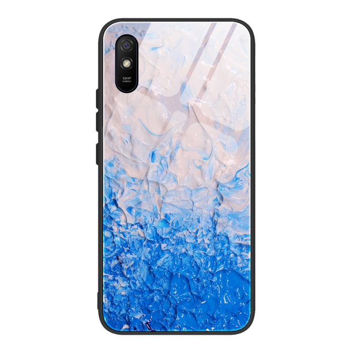 Estuche protector de vidrio con patrón de mármol, For Xiaomi Mi Note 10, For Xiaomi Mi CC9 / A3 Lite, For Xiaomi Redmi 9A, For Xiaomi Redmi K20 / K20 Pro / Mi 9T, For Xiaomi Redmi Note 9, For Xiaomi Redmi Note 9S / Note 9 Pro, For Xiaomi Redmi Note 8 P...