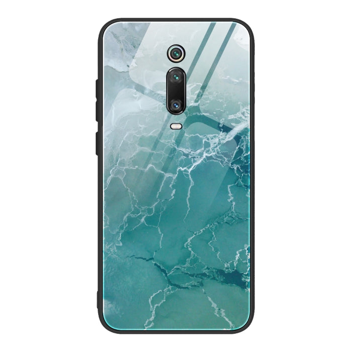 Estuche protector de vidrio con patrón de mármol, For Xiaomi Mi Note 10, For Xiaomi Mi CC9 / A3 Lite, For Xiaomi Redmi 9A, For Xiaomi Redmi K20 / K20 Pro / Mi 9T, For Xiaomi Redmi Note 9, For Xiaomi Redmi Note 9S / Note 9 Pro, For Xiaomi Redmi Note 8 P...