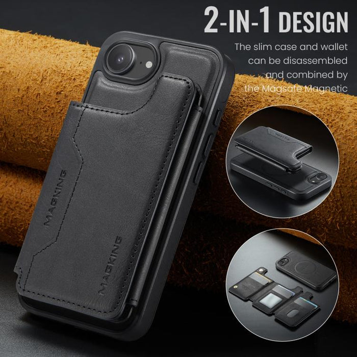 MAGKING K3 Series MagSafe RFID Card Bag Detachable Phone Case, For iPhone 17e / 16e, For iPhone 17, For iPhone 16 Pro Max, For iPhone 16 Pro, For iPhone 16 Plus, For iPhone 16