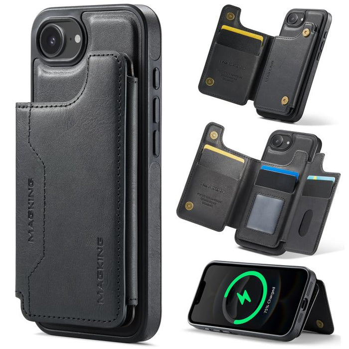 MAGKING K3 Series MagSafe RFID Card Bag Detachable Phone Case, For iPhone 17e / 16e, For iPhone 17, For iPhone 16 Pro Max, For iPhone 16 Pro, For iPhone 16 Plus, For iPhone 16