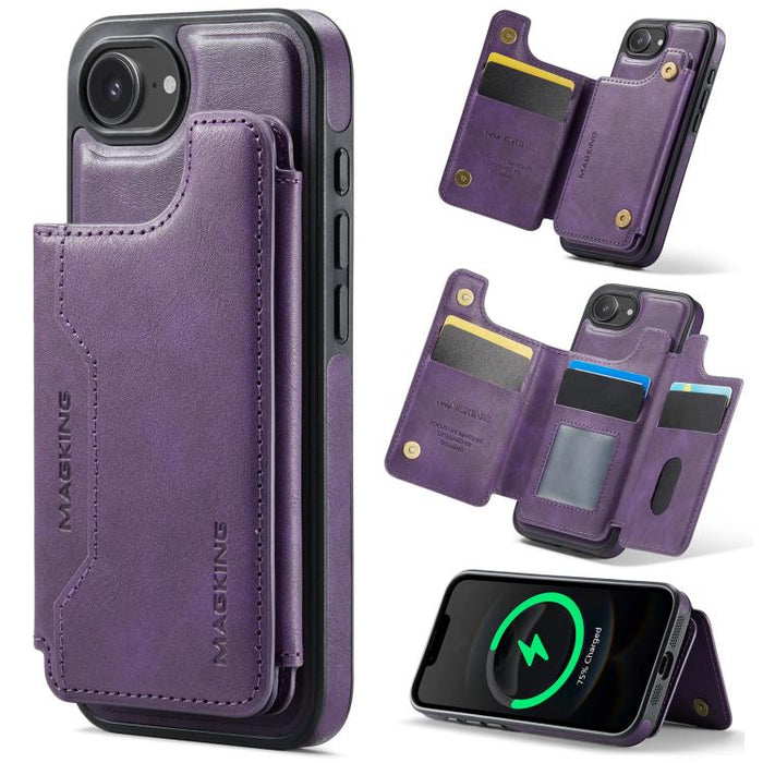 MAGKING K3 Series MagSafe RFID Card Bag Detachable Phone Case, For iPhone 17e / 16e, For iPhone 17, For iPhone 16 Pro Max, For iPhone 16 Pro, For iPhone 16 Plus, For iPhone 16