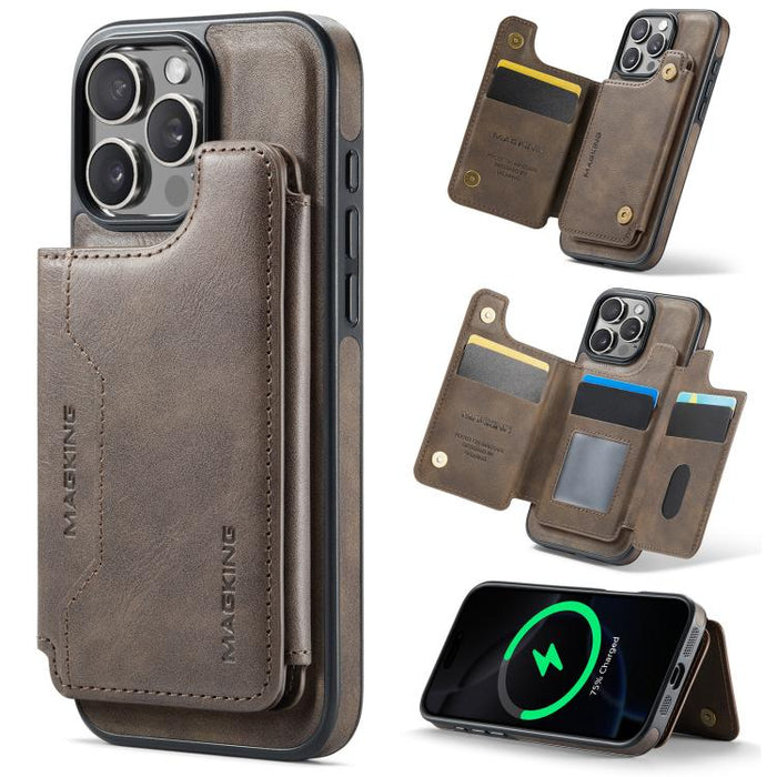 MAGKING K3 Series MagSafe RFID Card Bag Detachable Phone Case, For iPhone 17e / 16e, For iPhone 17, For iPhone 16 Pro Max, For iPhone 16 Pro, For iPhone 16 Plus, For iPhone 16