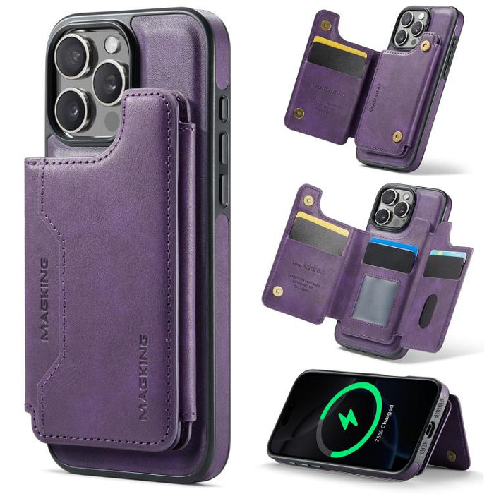 MAGKING K3 Series MagSafe RFID Card Bag Detachable Phone Case, For iPhone 17e / 16e, For iPhone 17, For iPhone 16 Pro Max, For iPhone 16 Pro, For iPhone 16 Plus, For iPhone 16
