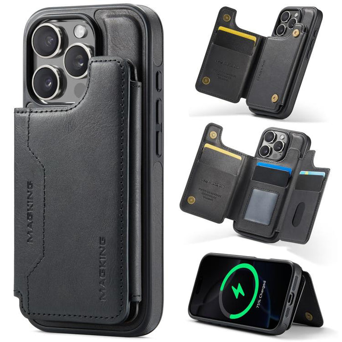 MAGKING K3 Series MagSafe RFID Card Bag Detachable Phone Case, For iPhone 17e / 16e, For iPhone 17, For iPhone 16 Pro Max, For iPhone 16 Pro, For iPhone 16 Plus, For iPhone 16