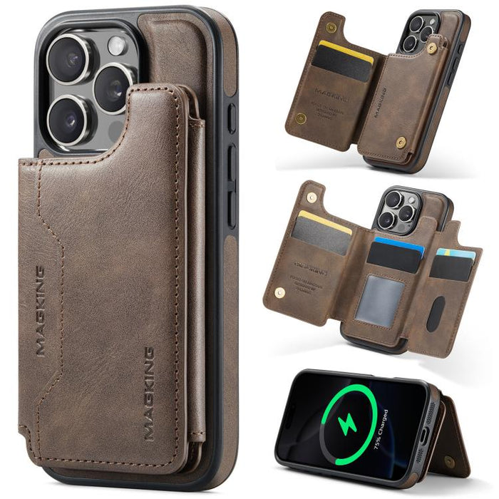 MAGKING K3 Series MagSafe RFID Card Bag Detachable Phone Case, For iPhone 17e / 16e, For iPhone 17, For iPhone 16 Pro Max, For iPhone 16 Pro, For iPhone 16 Plus, For iPhone 16