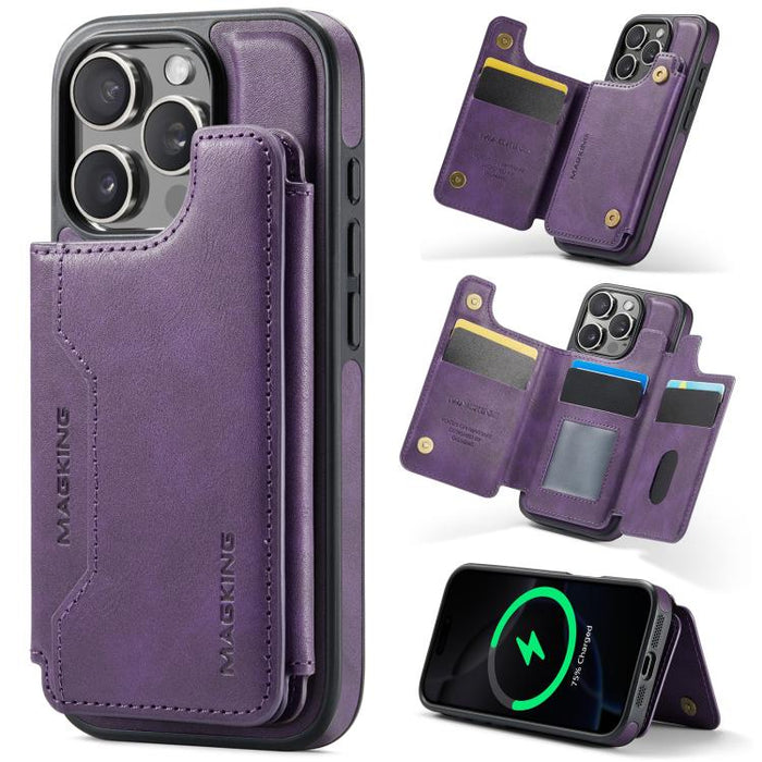 MAGKING K3 Series MagSafe RFID Card Bag Detachable Phone Case, For iPhone 17e / 16e, For iPhone 17, For iPhone 16 Pro Max, For iPhone 16 Pro, For iPhone 16 Plus, For iPhone 16