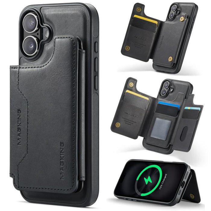 MAGKING K3 Series MagSafe RFID Card Bag Detachable Phone Case, For iPhone 17e / 16e, For iPhone 17, For iPhone 16 Pro Max, For iPhone 16 Pro, For iPhone 16 Plus, For iPhone 16