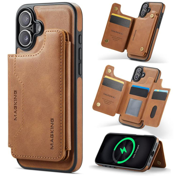 MAGKING K3 Series MagSafe RFID Card Bag Detachable Phone Case, For iPhone 17e / 16e, For iPhone 17, For iPhone 16 Pro Max, For iPhone 16 Pro, For iPhone 16 Plus, For iPhone 16
