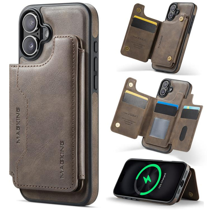 MAGKING K3 Series MagSafe RFID Card Bag Detachable Phone Case, For iPhone 17e / 16e, For iPhone 17, For iPhone 16 Pro Max, For iPhone 16 Pro, For iPhone 16 Plus, For iPhone 16