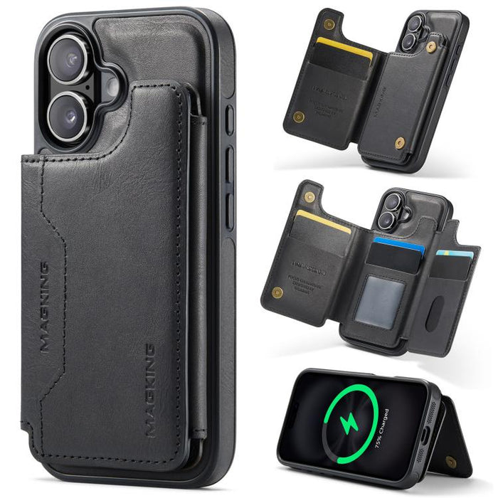 MAGKING K3 Series MagSafe RFID Card Bag Detachable Phone Case, For iPhone 17e / 16e, For iPhone 17, For iPhone 16 Pro Max, For iPhone 16 Pro, For iPhone 16 Plus, For iPhone 16
