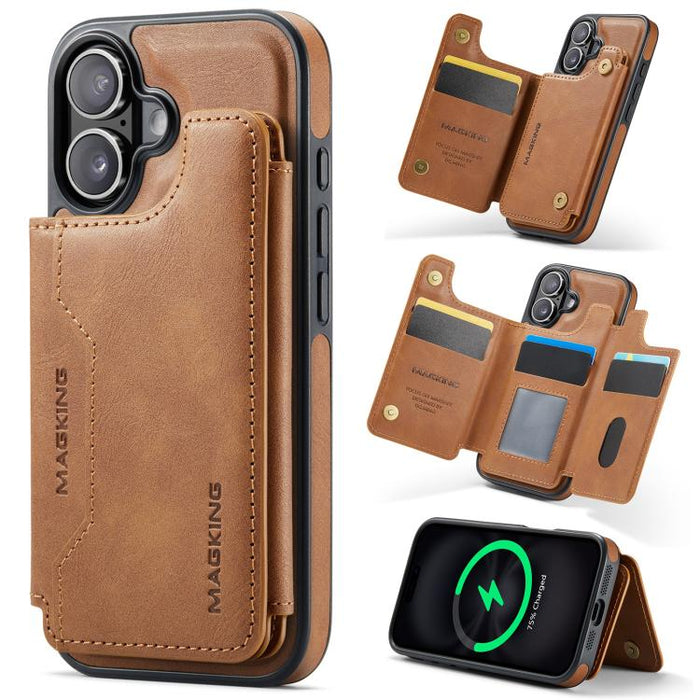 MAGKING K3 Series MagSafe RFID Card Bag Detachable Phone Case, For iPhone 17e / 16e, For iPhone 17, For iPhone 16 Pro Max, For iPhone 16 Pro, For iPhone 16 Plus, For iPhone 16