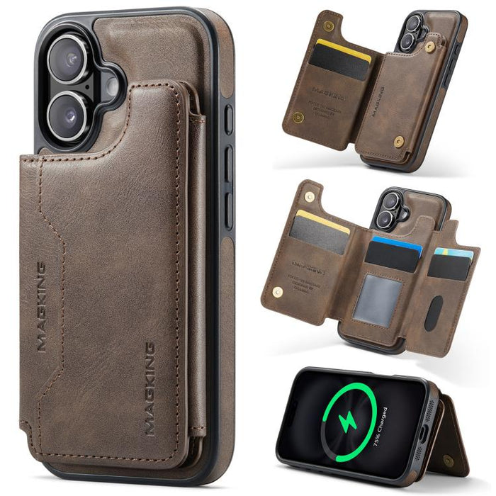 MAGKING K3 Series MagSafe RFID Card Bag Detachable Phone Case, For iPhone 17e / 16e, For iPhone 17, For iPhone 16 Pro Max, For iPhone 16 Pro, For iPhone 16 Plus, For iPhone 16