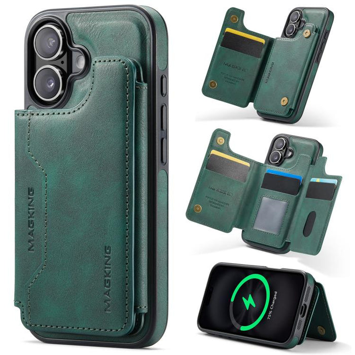 MAGKING K3 Series MagSafe RFID Card Bag Detachable Phone Case, For iPhone 17e / 16e, For iPhone 17, For iPhone 16 Pro Max, For iPhone 16 Pro, For iPhone 16 Plus, For iPhone 16