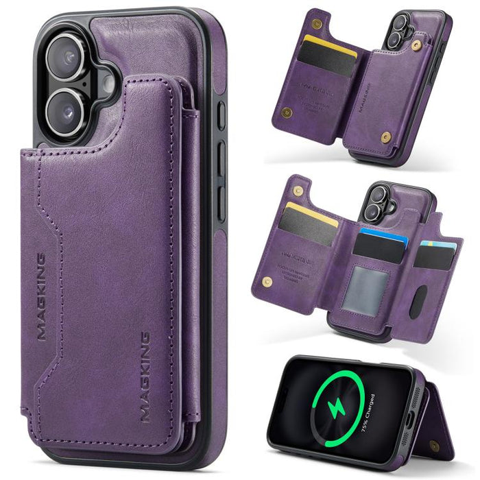 MAGKING K3 Series MagSafe RFID Card Bag Detachable Phone Case, For iPhone 17e / 16e, For iPhone 17, For iPhone 16 Pro Max, For iPhone 16 Pro, For iPhone 16 Plus, For iPhone 16