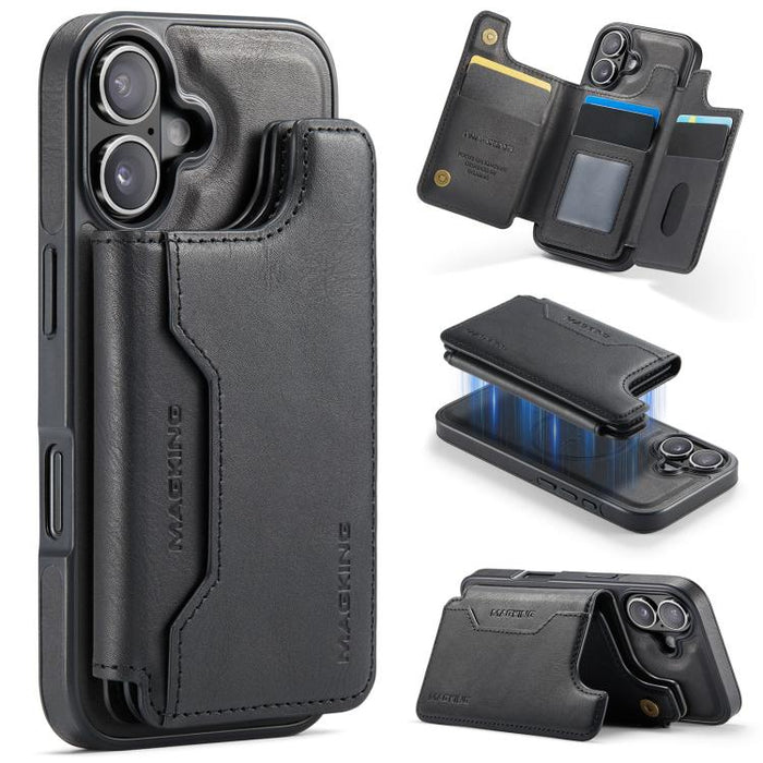 MAGKING K3 Series MagSafe RFID Card Bag Detachable Phone Case, For iPhone 17e / 16e, For iPhone 17, For iPhone 16 Pro Max, For iPhone 16 Pro, For iPhone 16 Plus, For iPhone 16