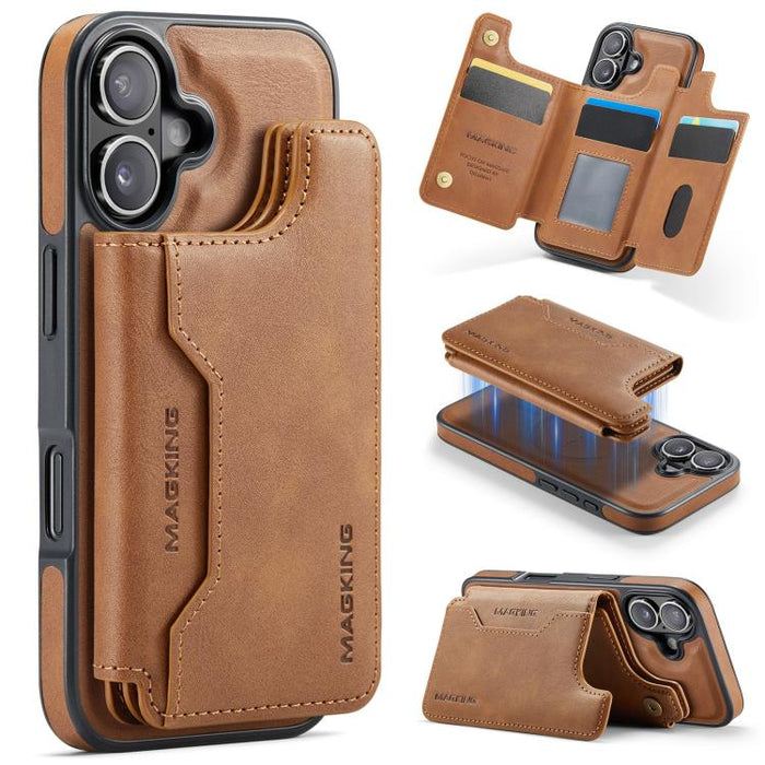 MAGKING K3 Series MagSafe RFID Card Bag Detachable Phone Case, For iPhone 17e / 16e, For iPhone 17, For iPhone 16 Pro Max, For iPhone 16 Pro, For iPhone 16 Plus, For iPhone 16