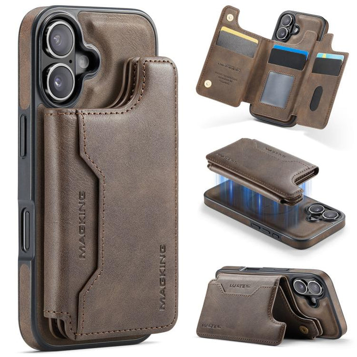 MAGKING K3 Series MagSafe RFID Card Bag Detachable Phone Case, For iPhone 17e / 16e, For iPhone 17, For iPhone 16 Pro Max, For iPhone 16 Pro, For iPhone 16 Plus, For iPhone 16